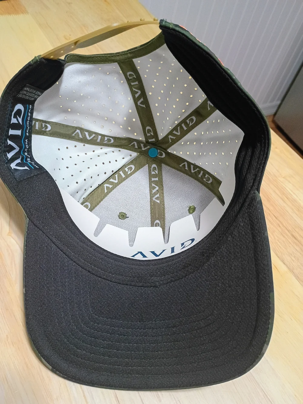 AVID Camo Fishing Hook Patch Trucker Cap - Olive Green